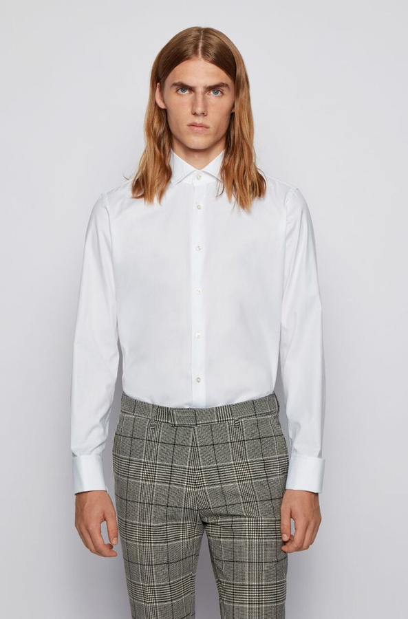 ΠΟΥΚΑΜΙΣΟ ΔΙΠΛΗ ΜΑΝΣΕΤΑ BOSS - 100 ΛΕΥΚΟ